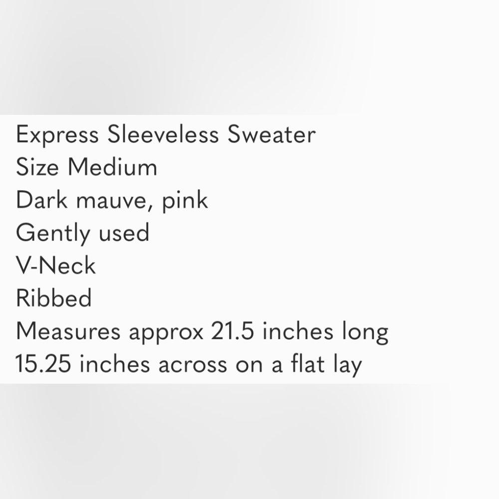 Express Mauve Ribbed Tank Top - Picture 8 of 8